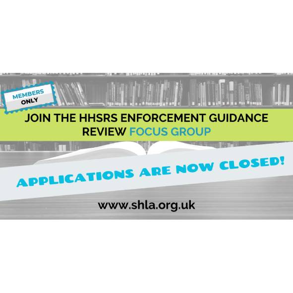 JOIN THE HHSRS ENFORCEMENT GUIDANCE REVIEW FOCUS GROUP